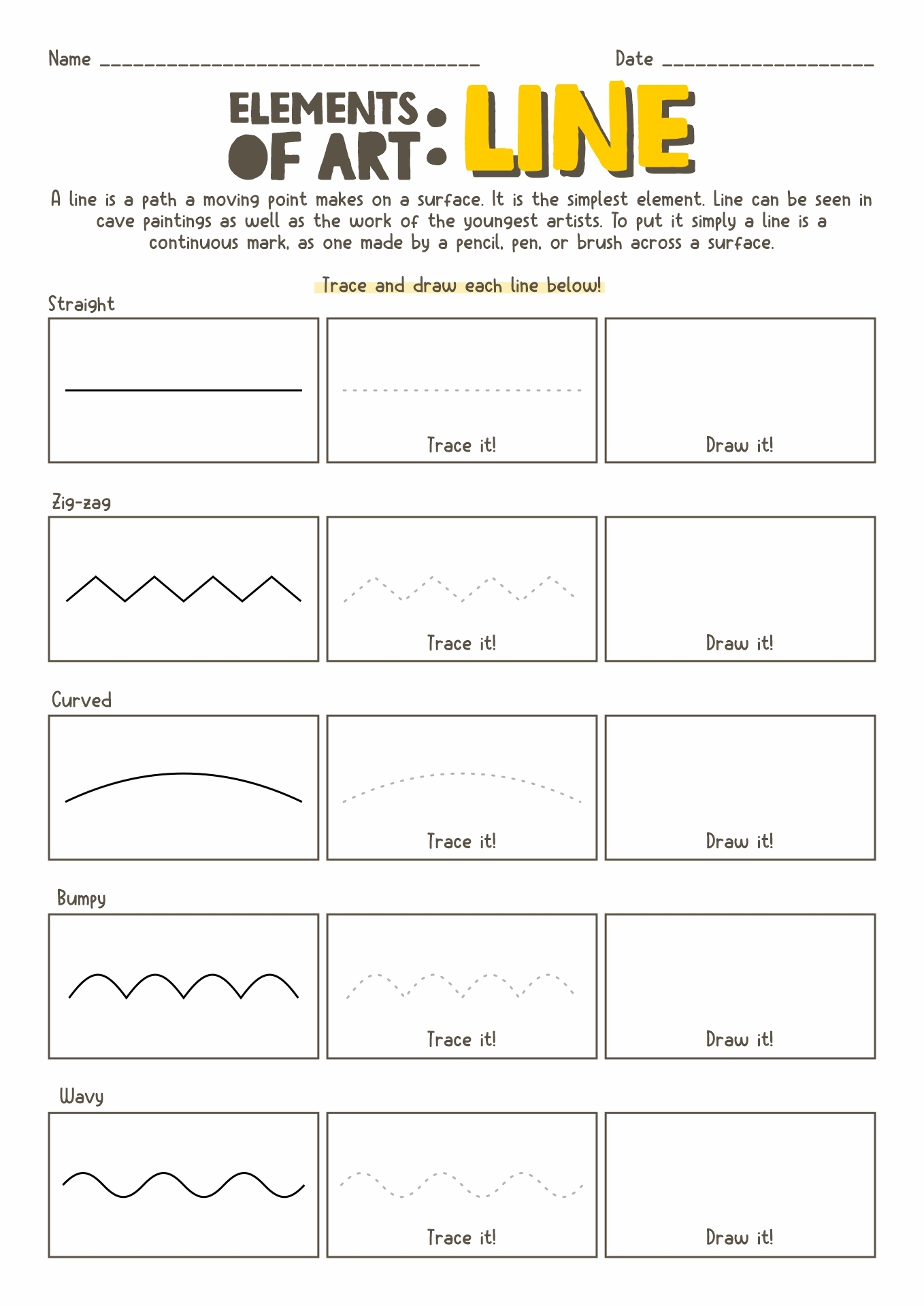 19 Art Handouts And Worksheets Free PDF At Worksheeto Worksheets Library