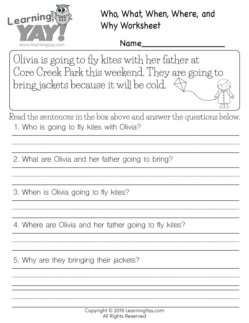 Free Printable Reading Comprehension Worksheets For 1st Grade Free Printable Reading Comprehension Worksheets For 1st Grade