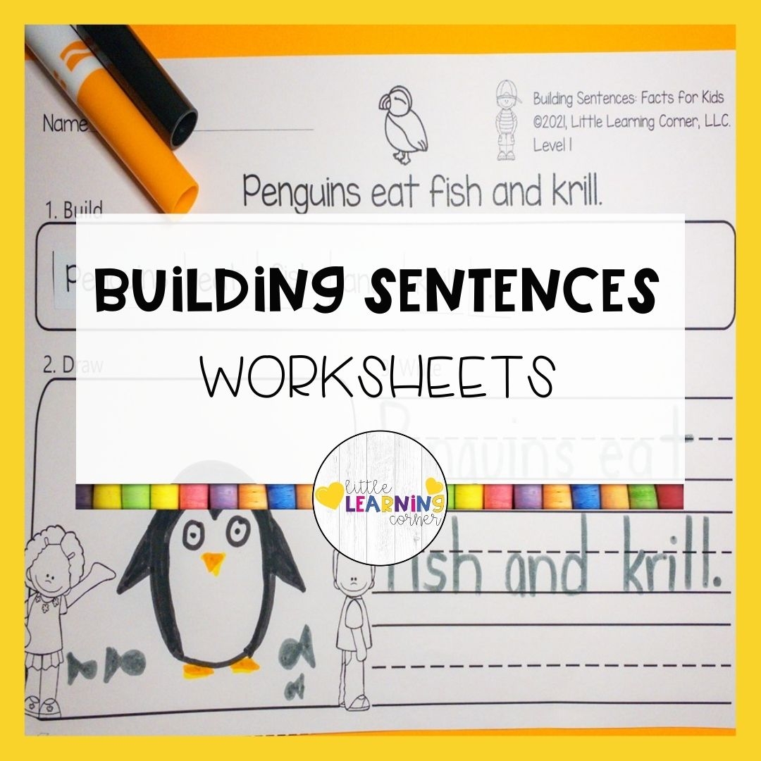Free Printable Sentence Building Worksheets