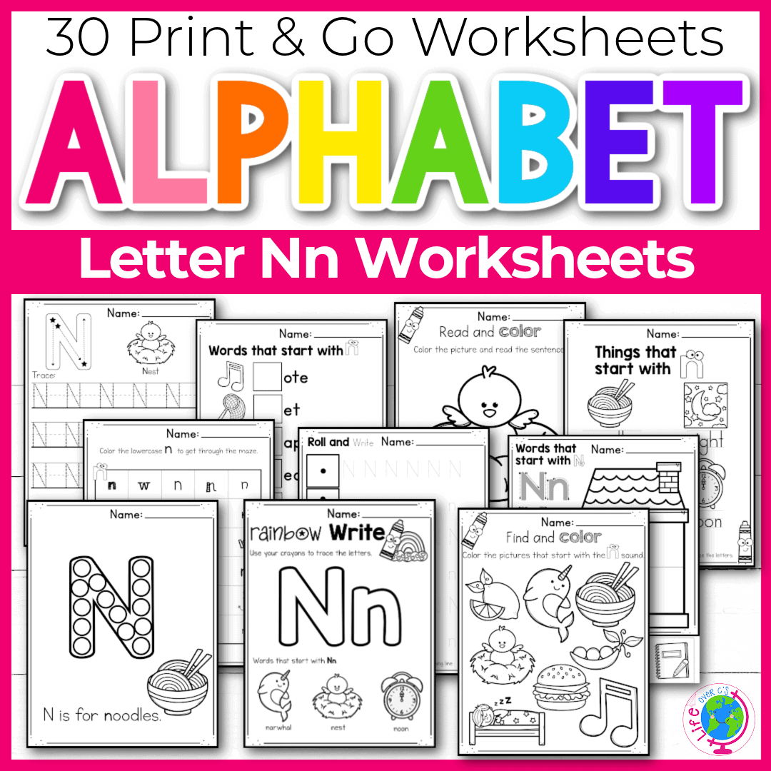 30 Free Printable Letter N Alphabet Worksheets For Kids 30 Free Printable Letter N Alphabet Worksheets For Kids