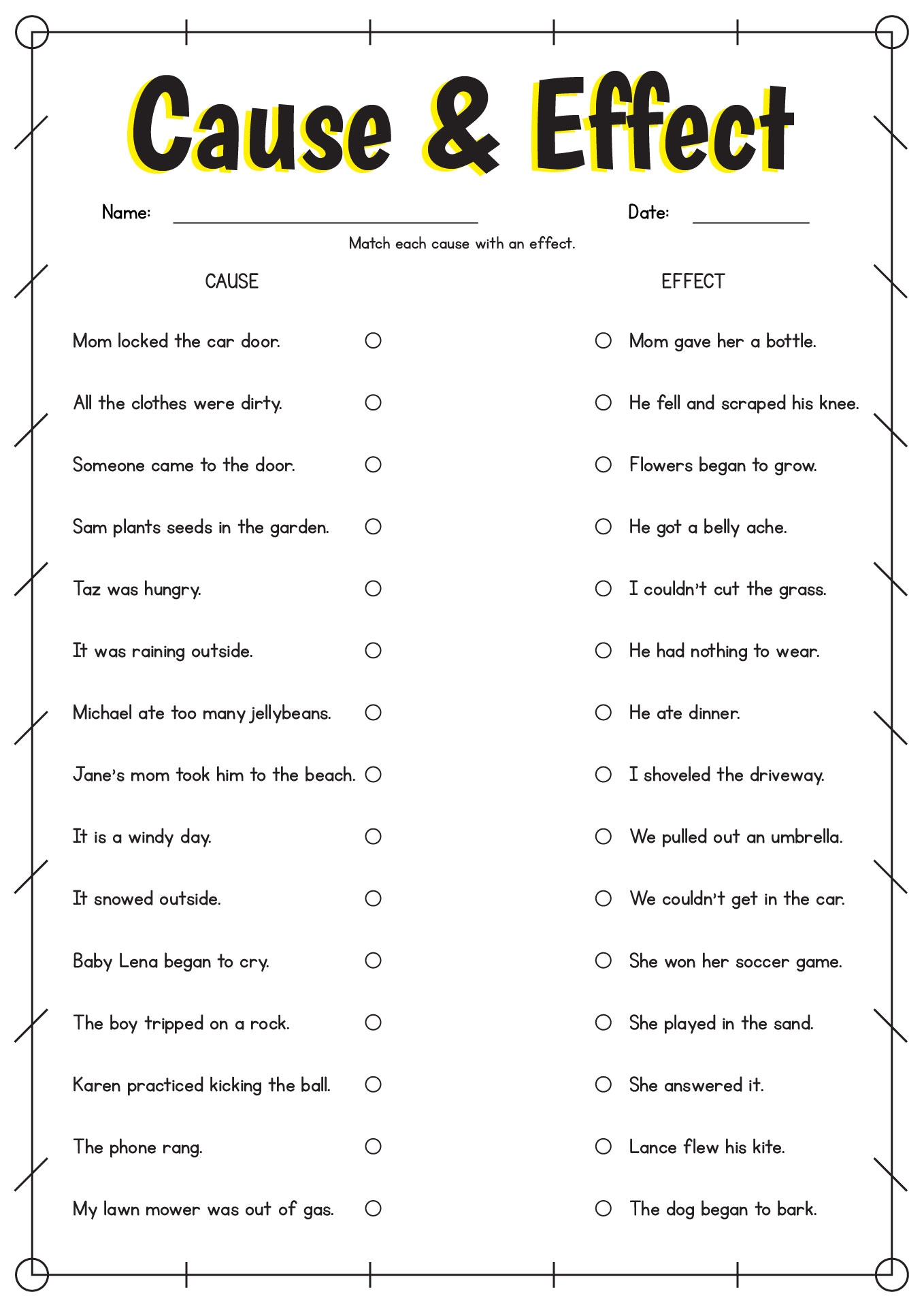 Free Printable 4th Grade Worksheets