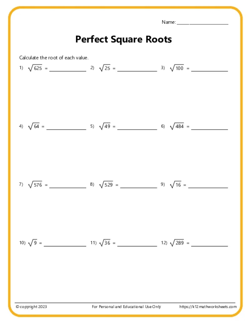 7th Grade Algebra Worksheets