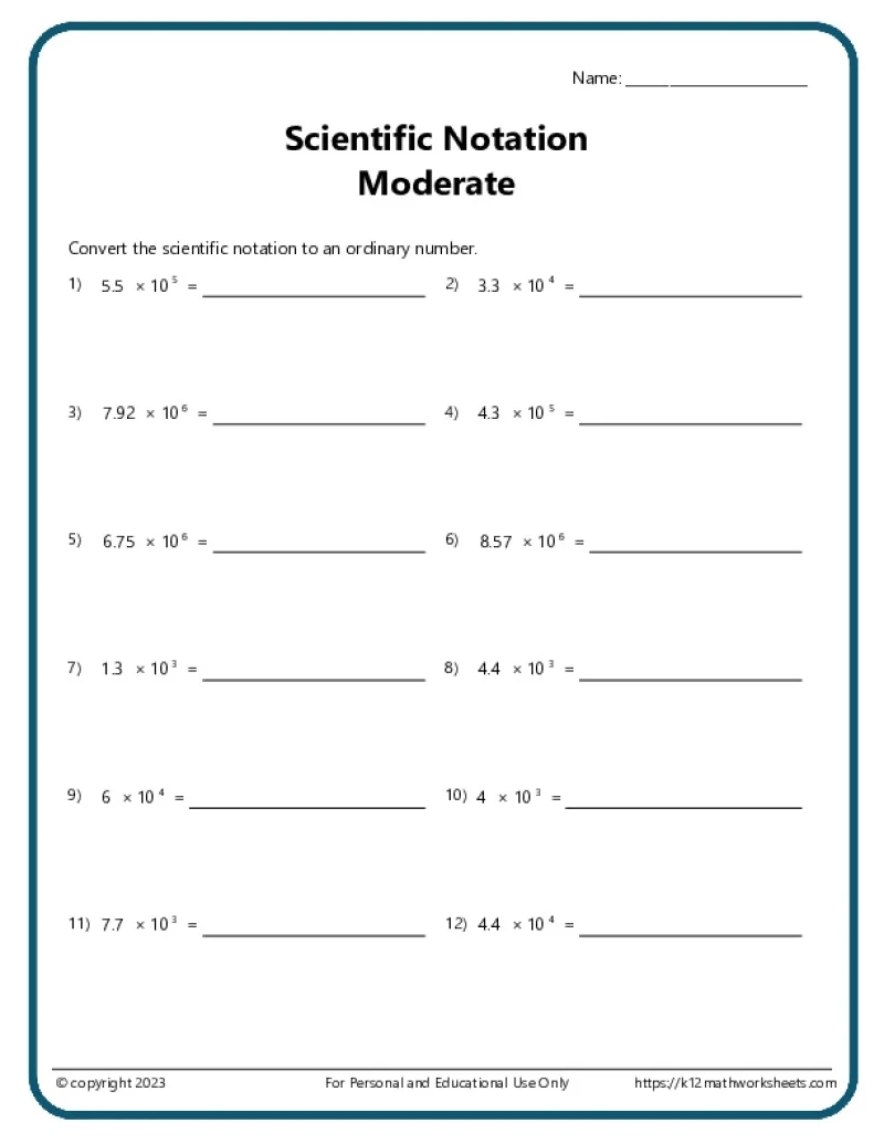 8th Grade Algebra Worksheets