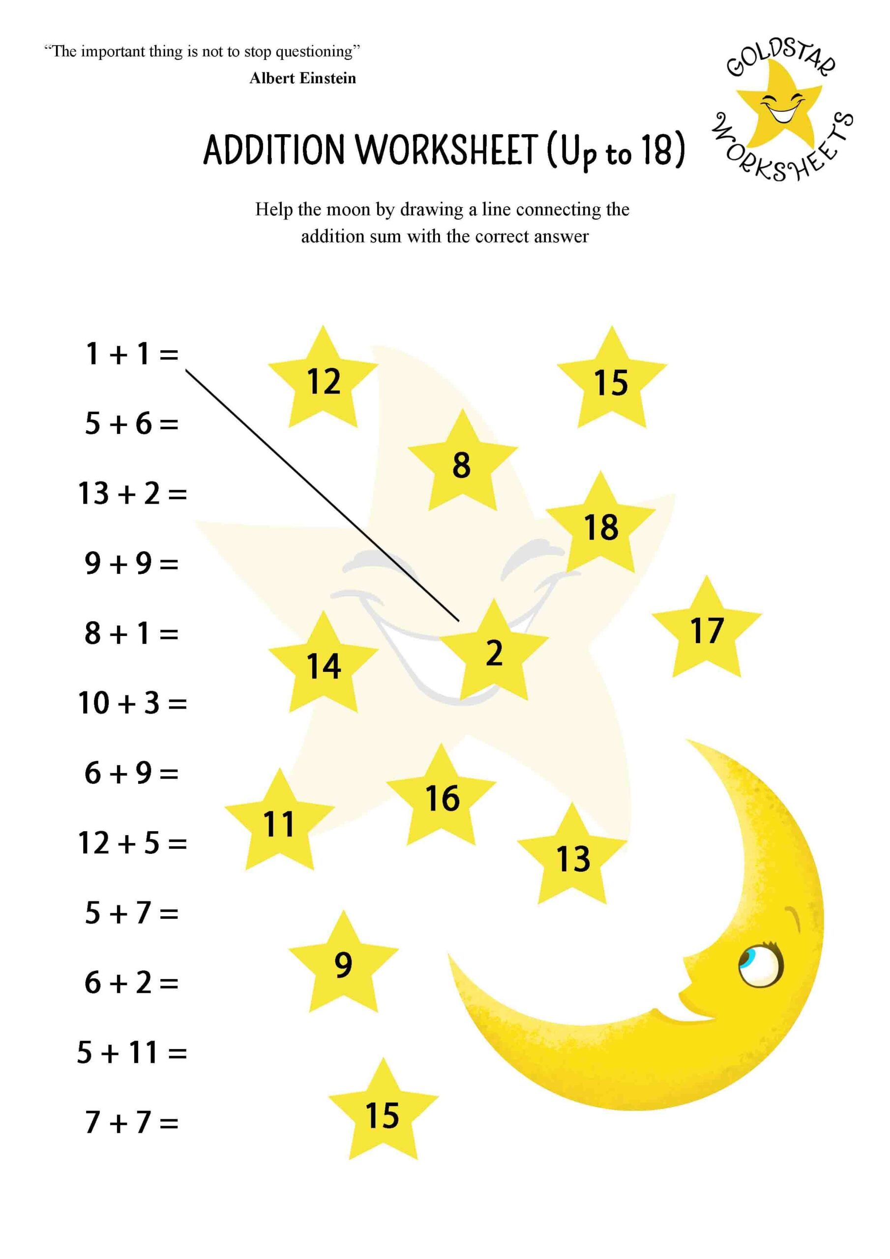 Addition Facts Worksheets Free Printable