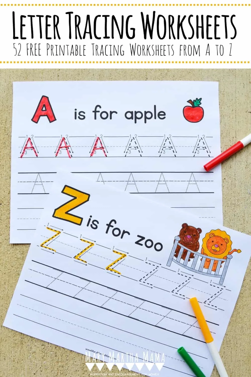 Alphabet Tracing Worksheets Printable