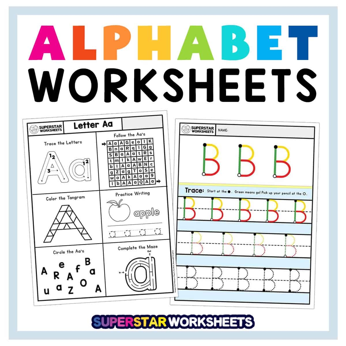 Alphabet Worksheets Free Printable