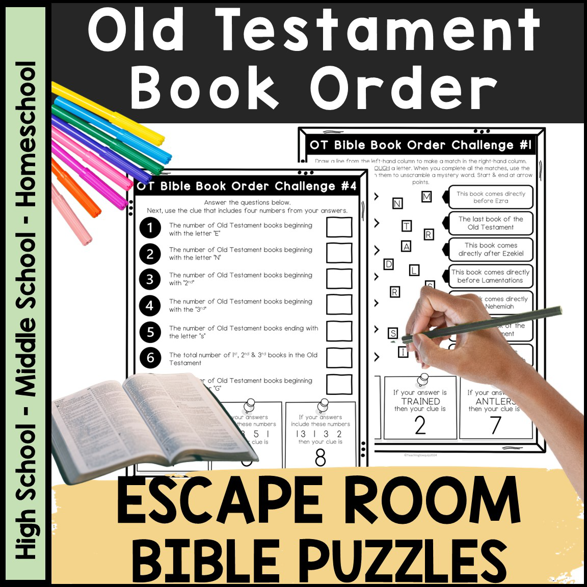 Books Of The Bible Printable Worksheets