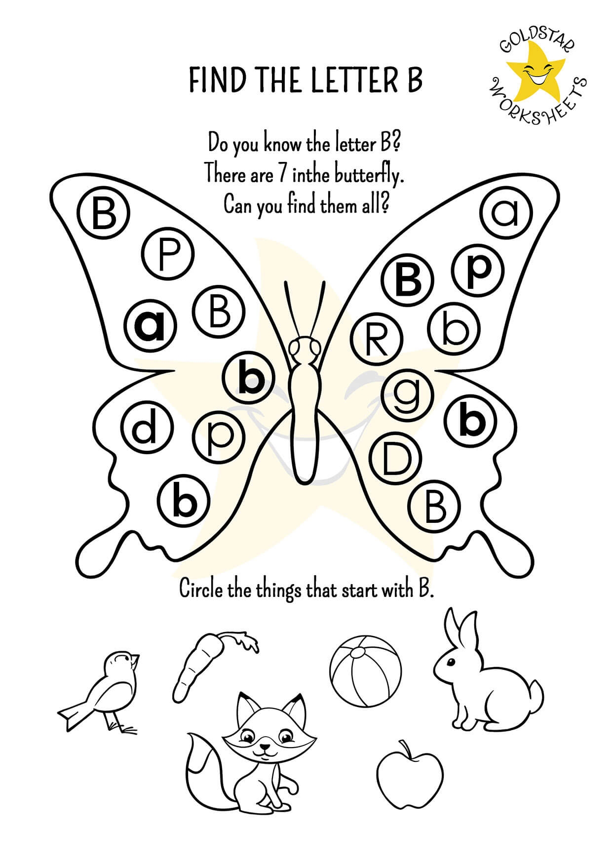 Bouncing Into Learning Fun Find The Letter B Worksheets FREE PDF 