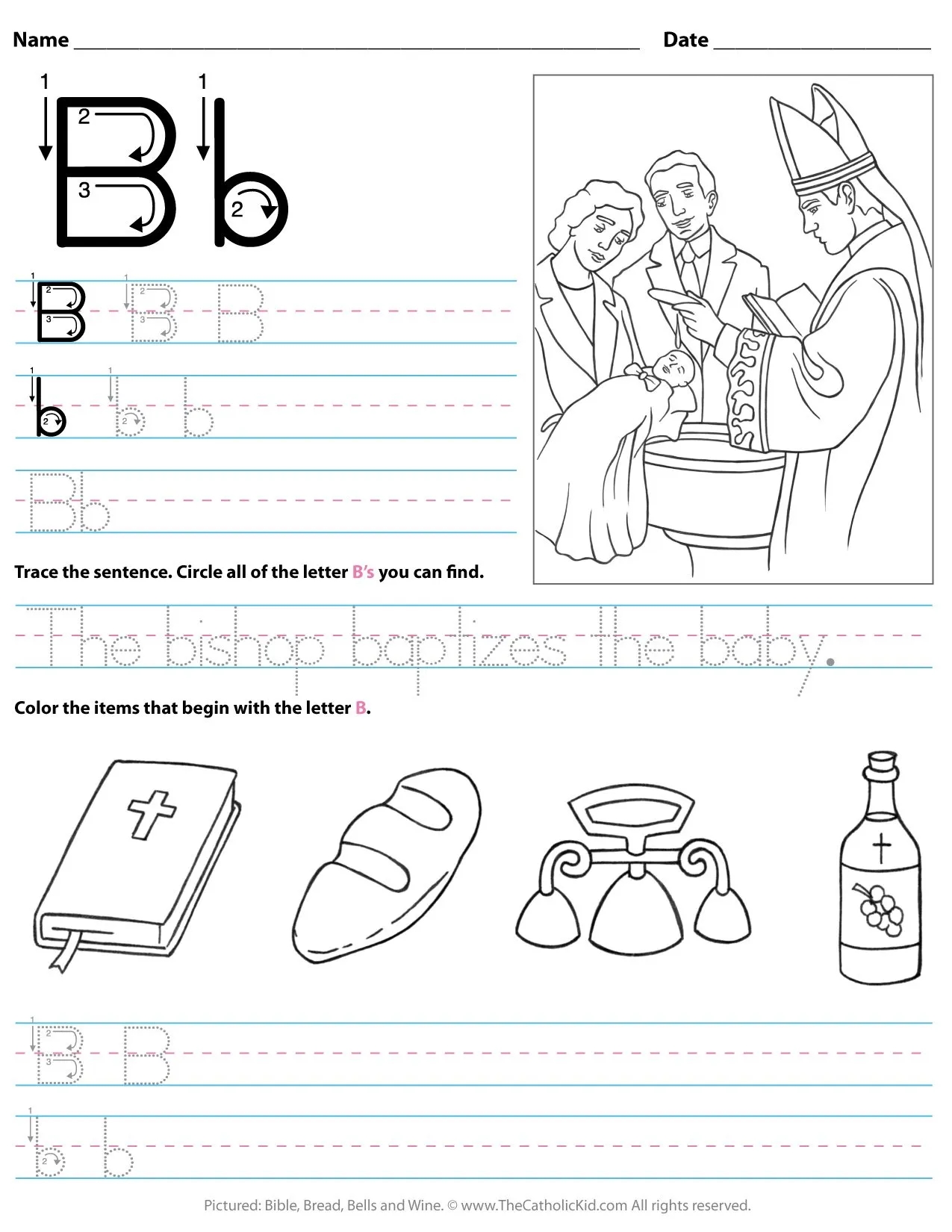 Catholic Alphabet Letter Worksheets U0026 Coloring Pages 