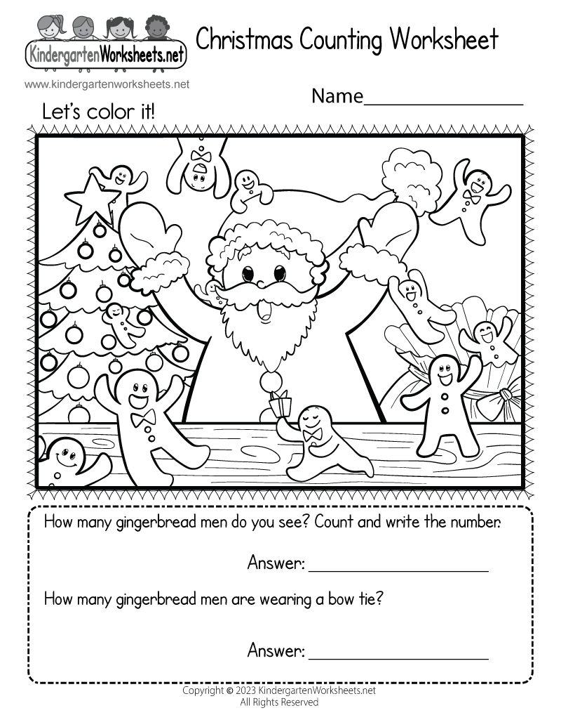Free Printable Spanish Christmas Worksheets