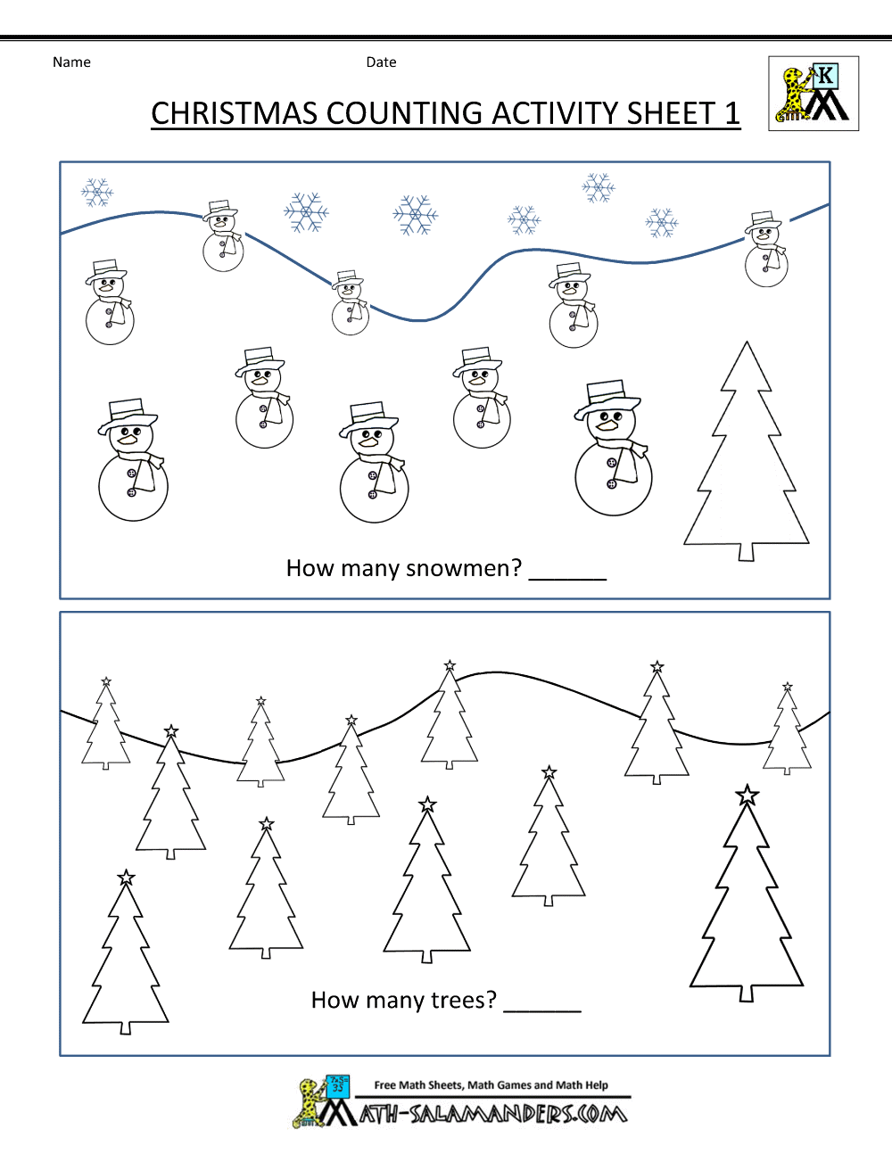 Christmas Math Activities Christmas Math Activities