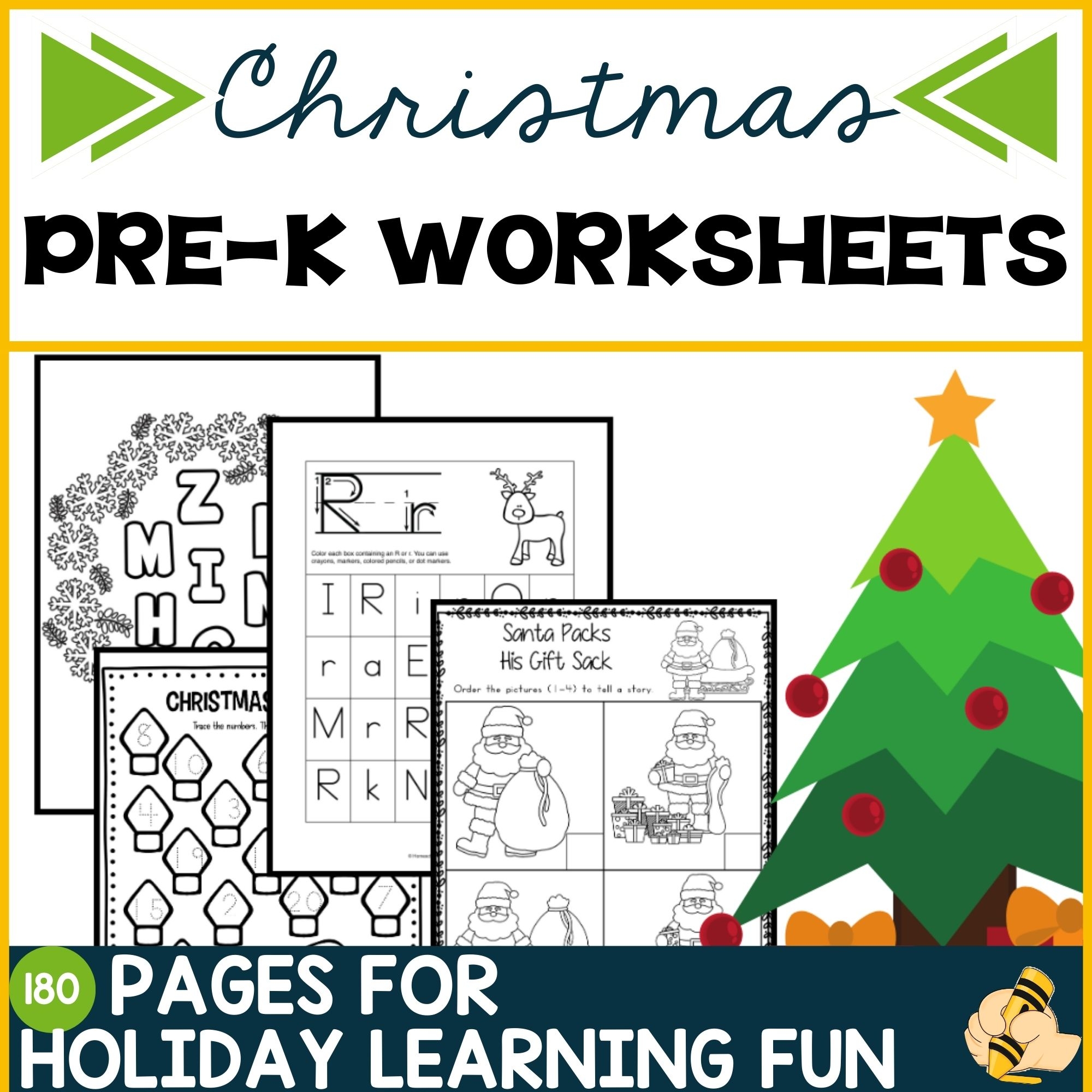 Christmas Printable Activities Homeschool Preschool Shop