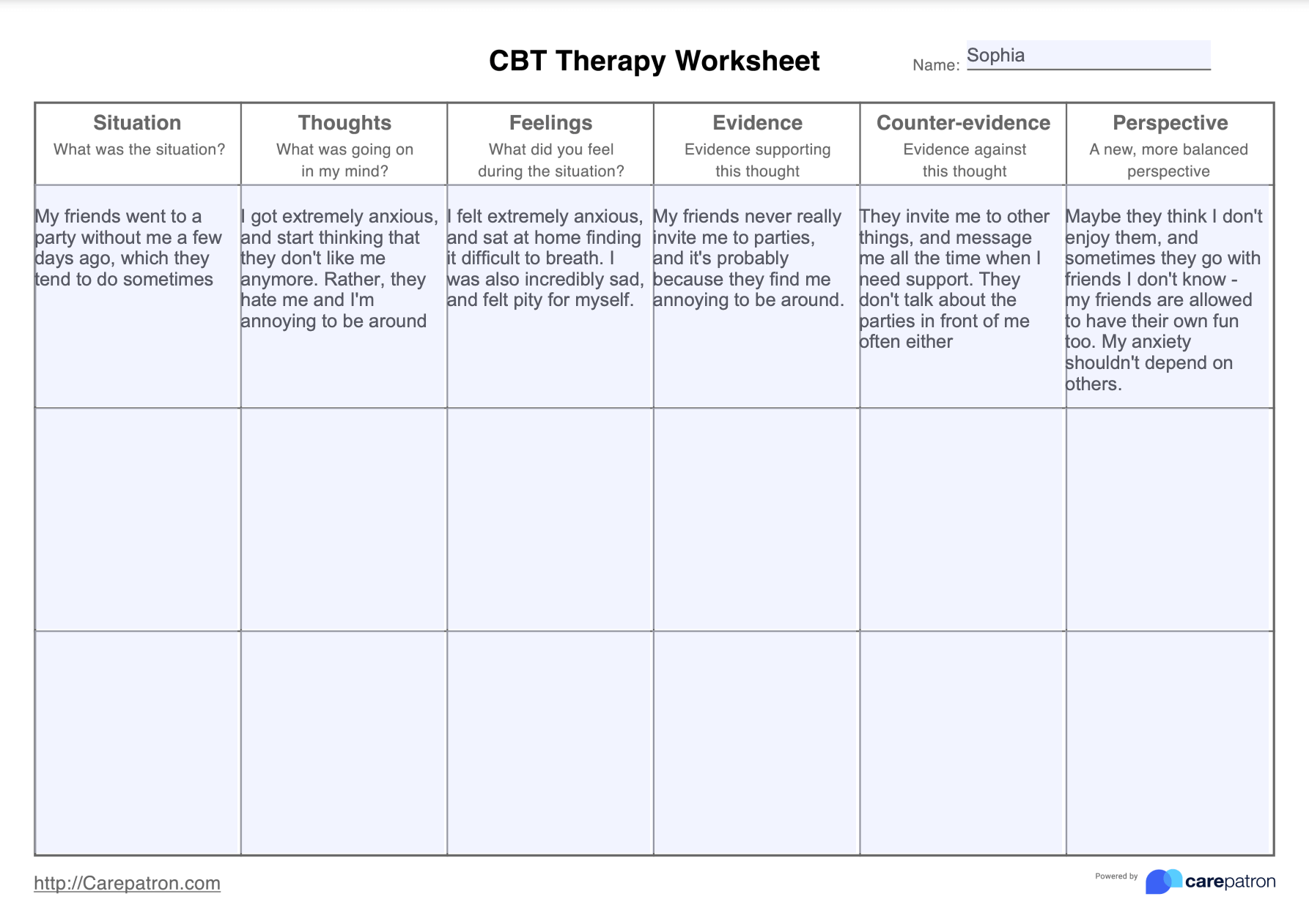 Cognitive Behavioral Therapy Worksheets Practical Tools For Positive Change
