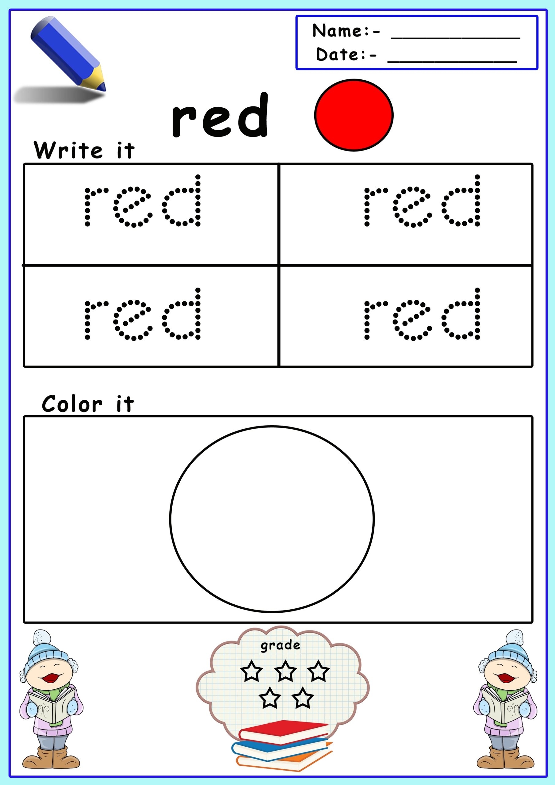 Colors Worksheets 123 Worksheets Colors Worksheets 123 Worksheets