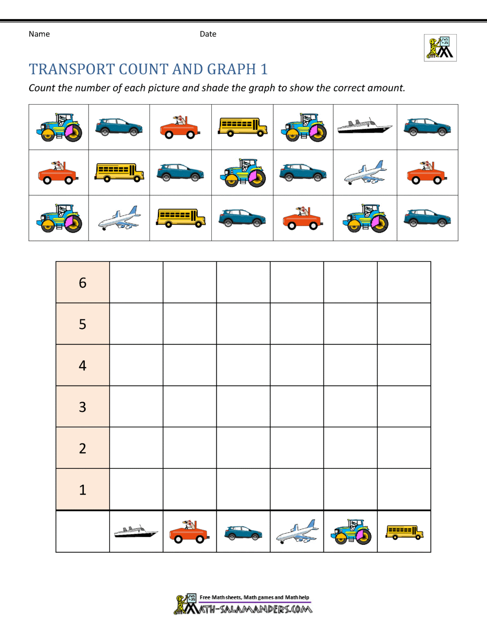 Free Printable Graphing Worksheets