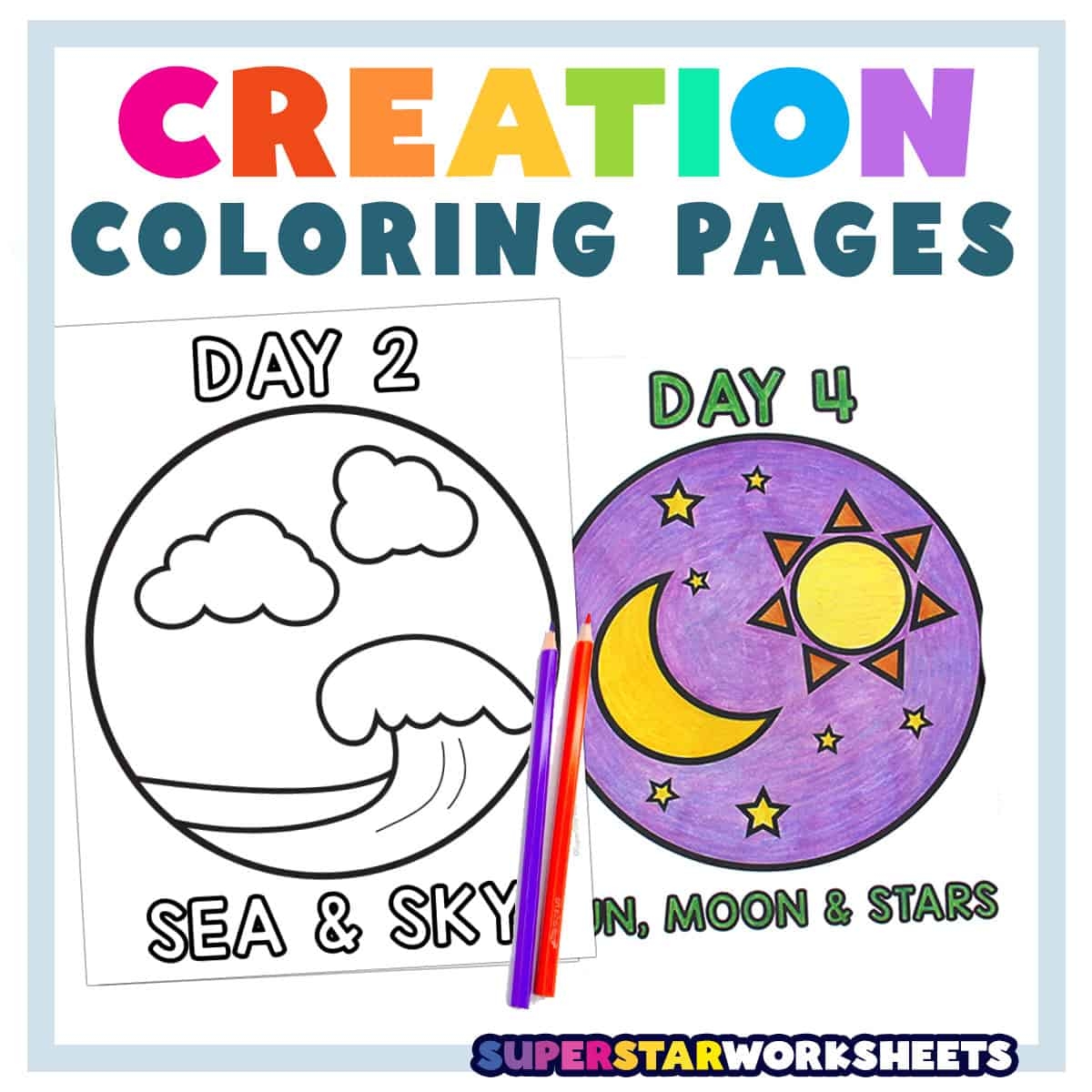 Free Printable Creation Worksheets