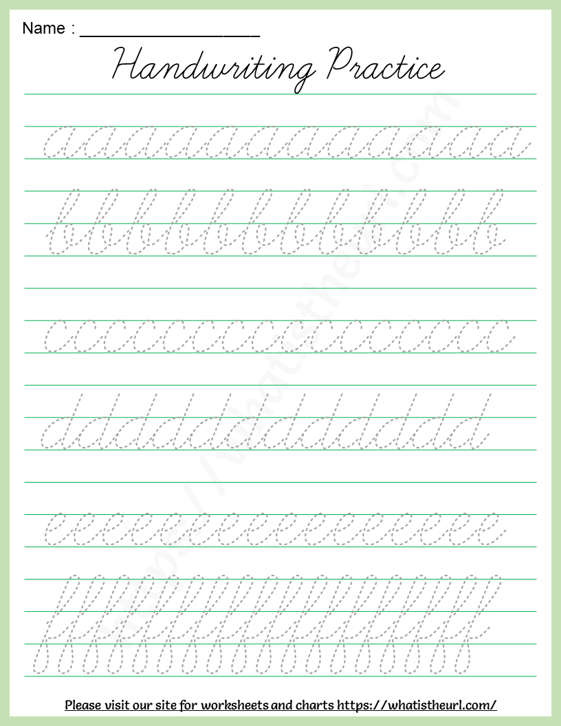 Cursive Handwriting Practice Worksheet Alphabets A z Your Home Teacher Cursive Handwriting Practice Worksheet Alphabets A z Your Home Teacher