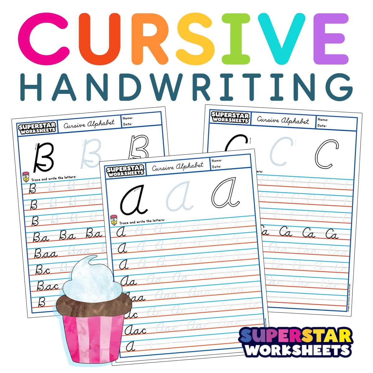 Cursive Handwriting Superstar Worksheets Cursive Handwriting Superstar Worksheets
