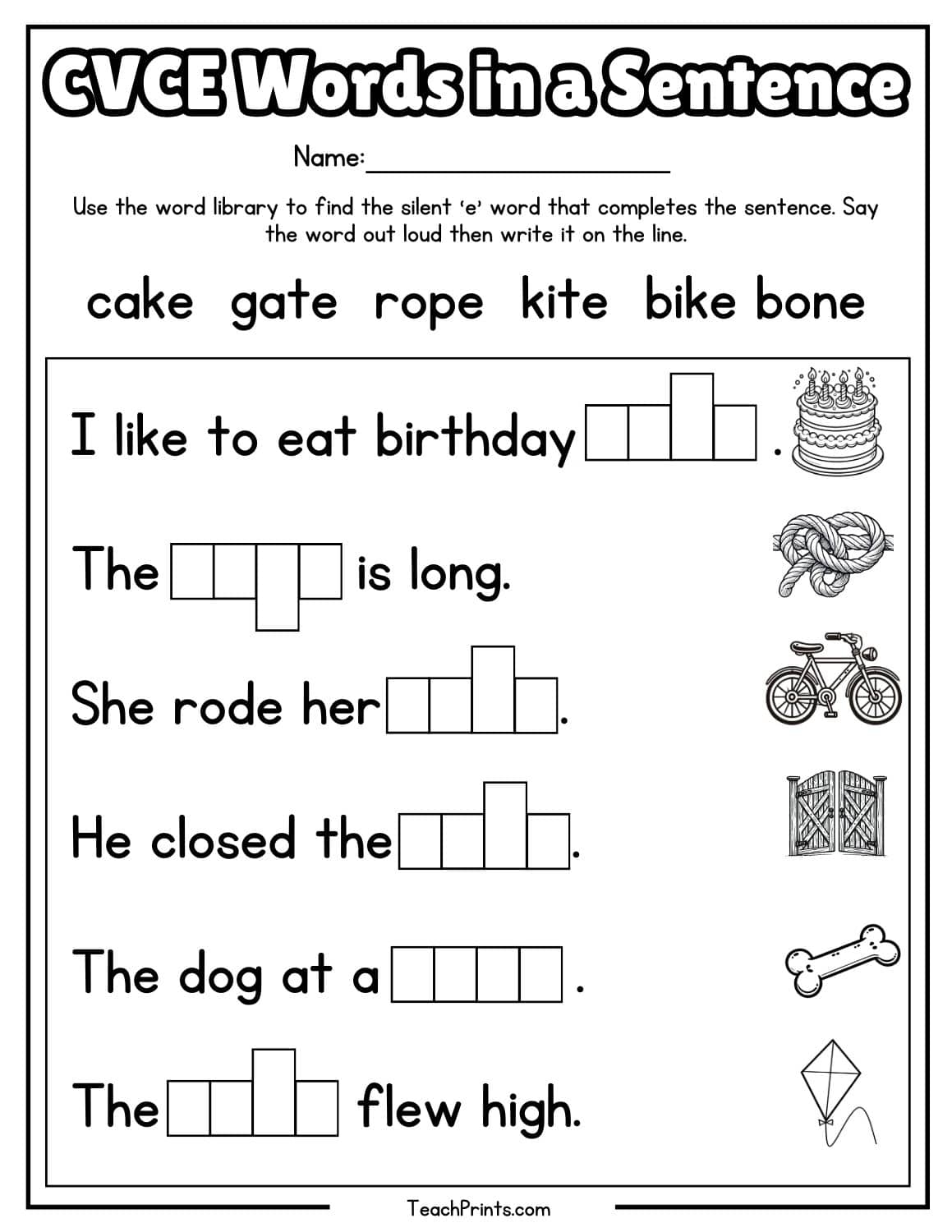 CVCE Worksheets 9 Free PDF Printables Teach Prints