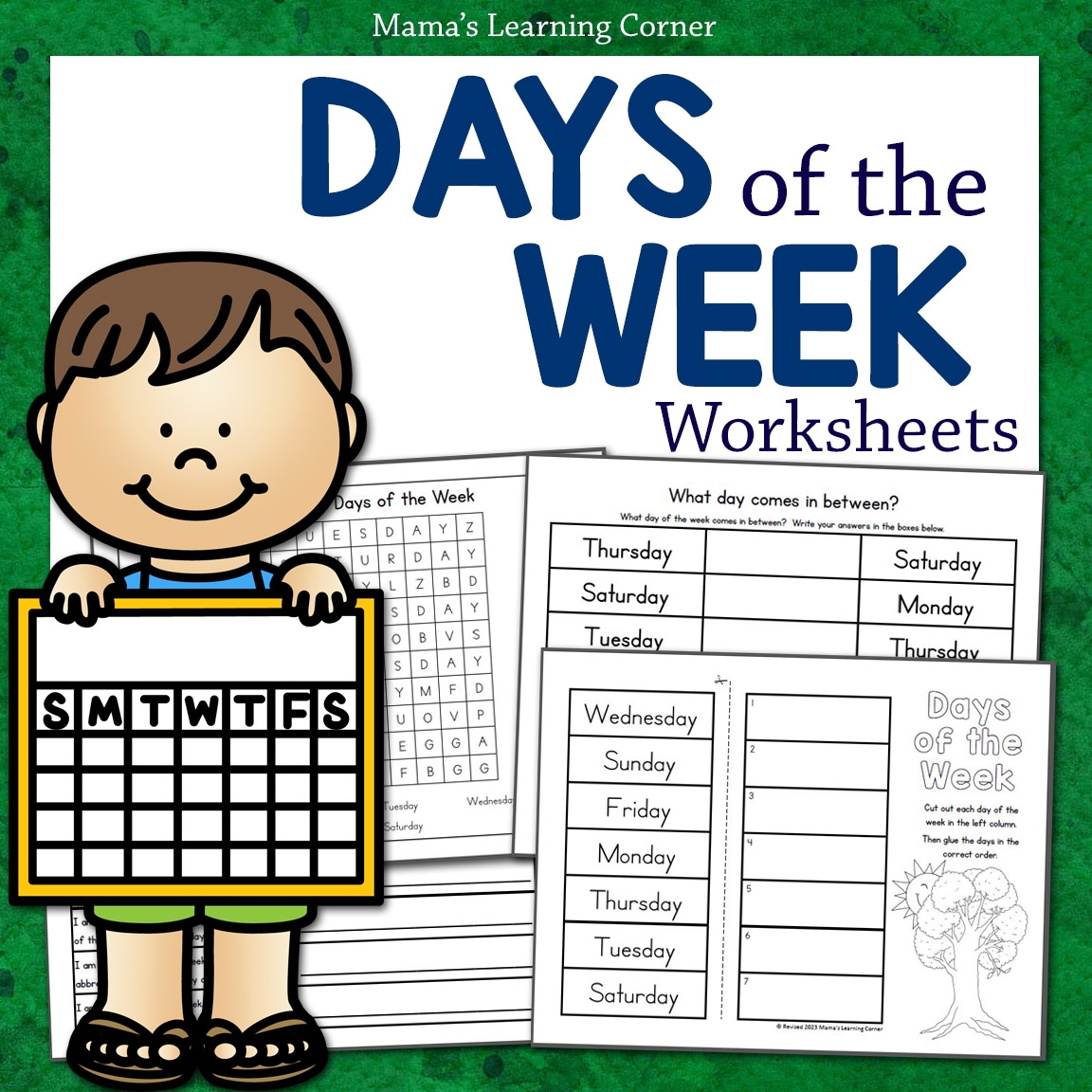 Days Of The Week Worksheets Mamas Learning Corner
