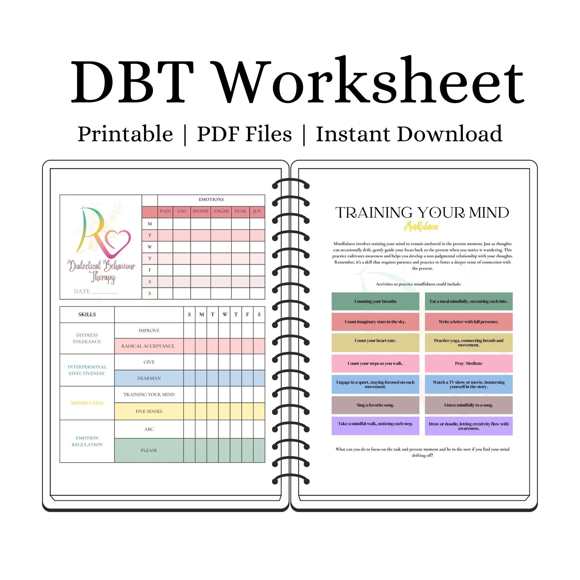 Free Printable Dbt Worksheets