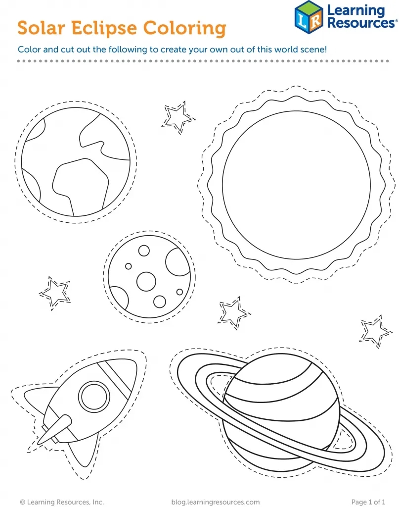 Solar Eclipse Printable Worksheets
