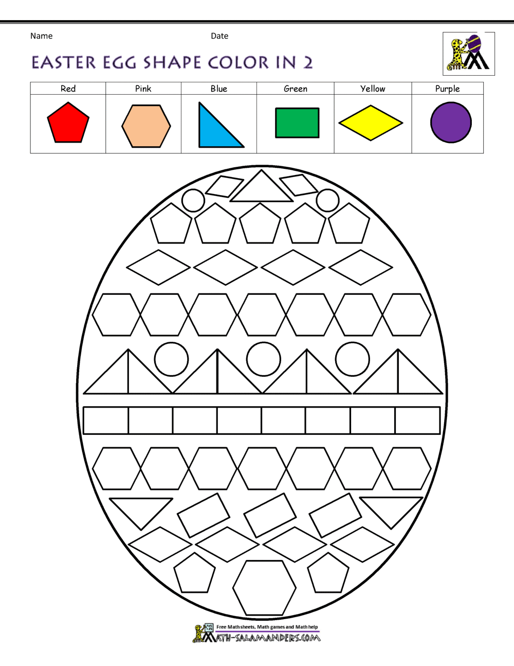 Easter Worksheets For Kids