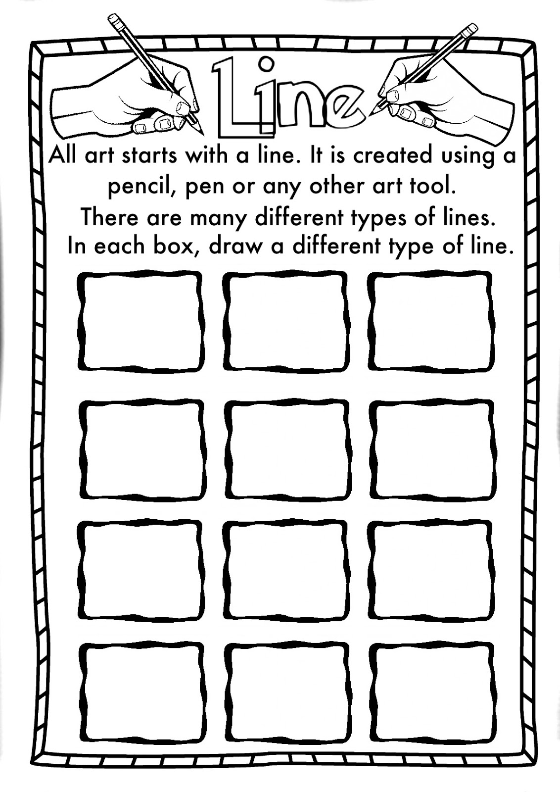 Free Printable Elements Of Art Worksheets
