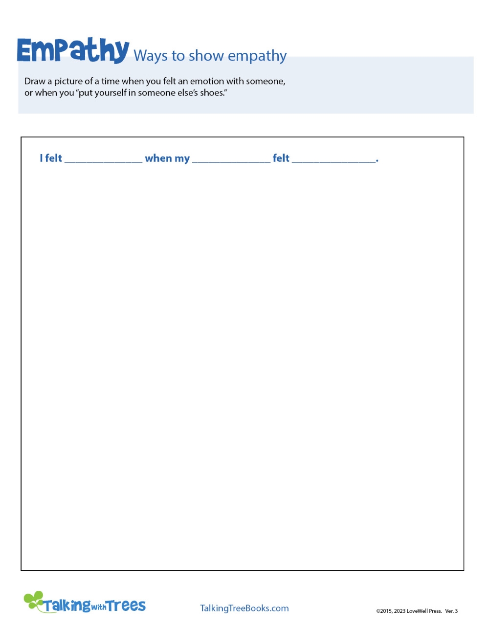 Free Printable Empathy Worksheets
