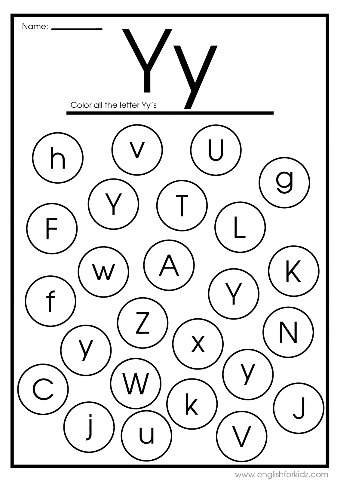 Printable Letter Y Worksheets Printable Letter Y Worksheets