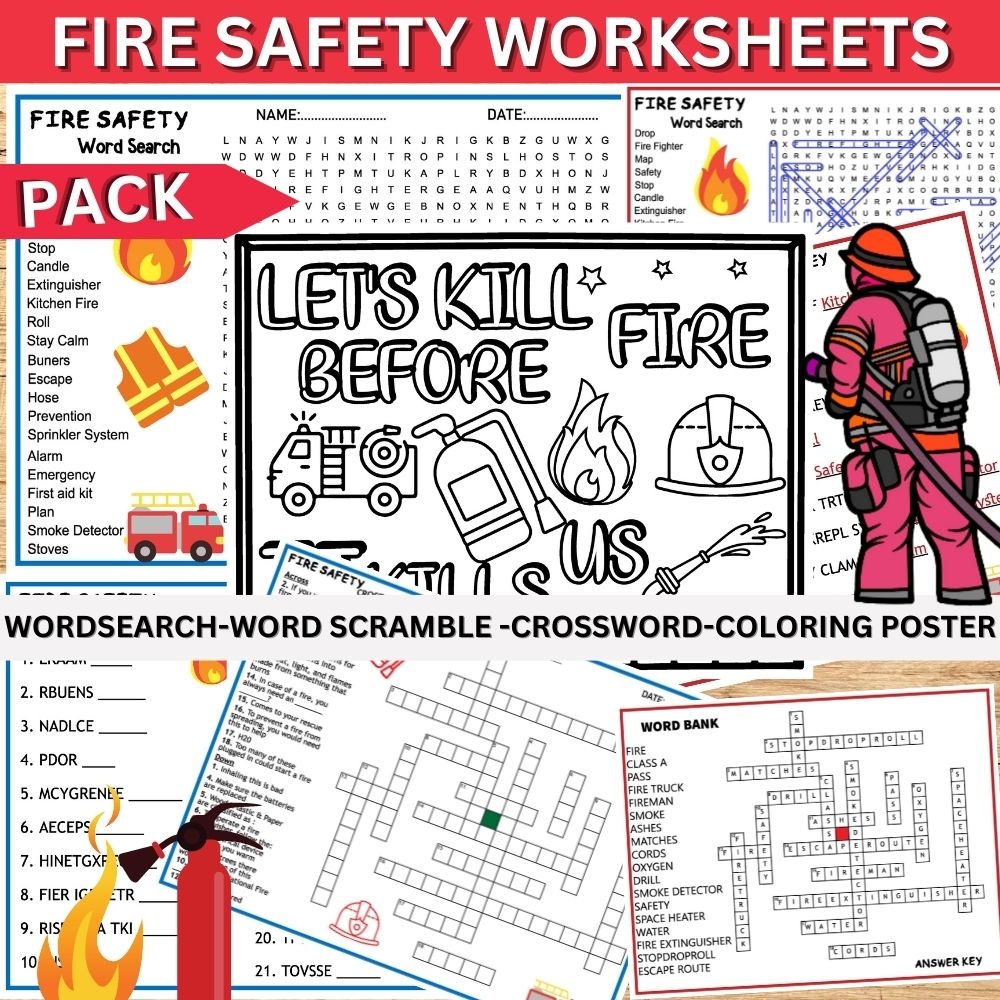 Free Printable Printable Fire Safety Worksheets