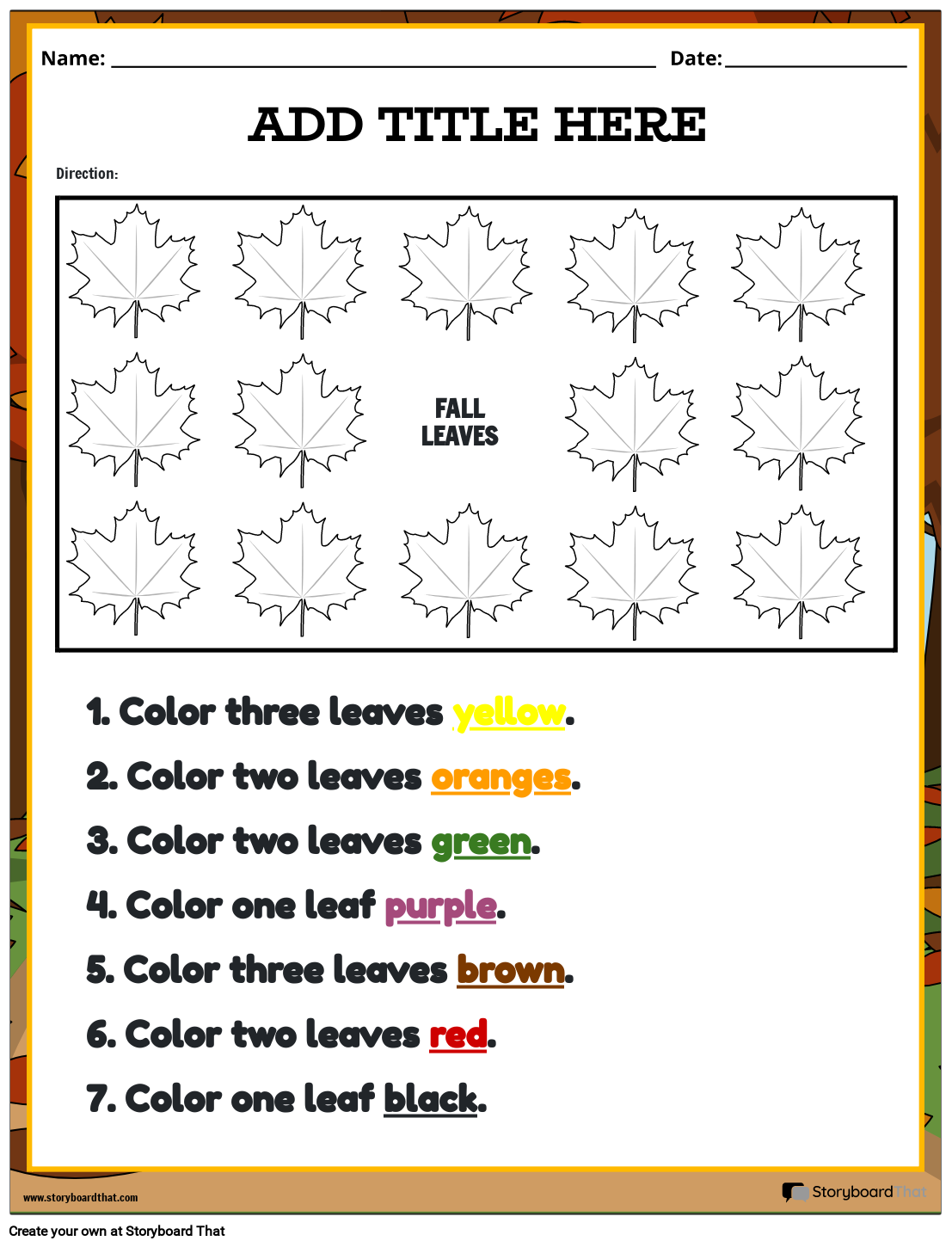 Following Directions Worksheet Printable