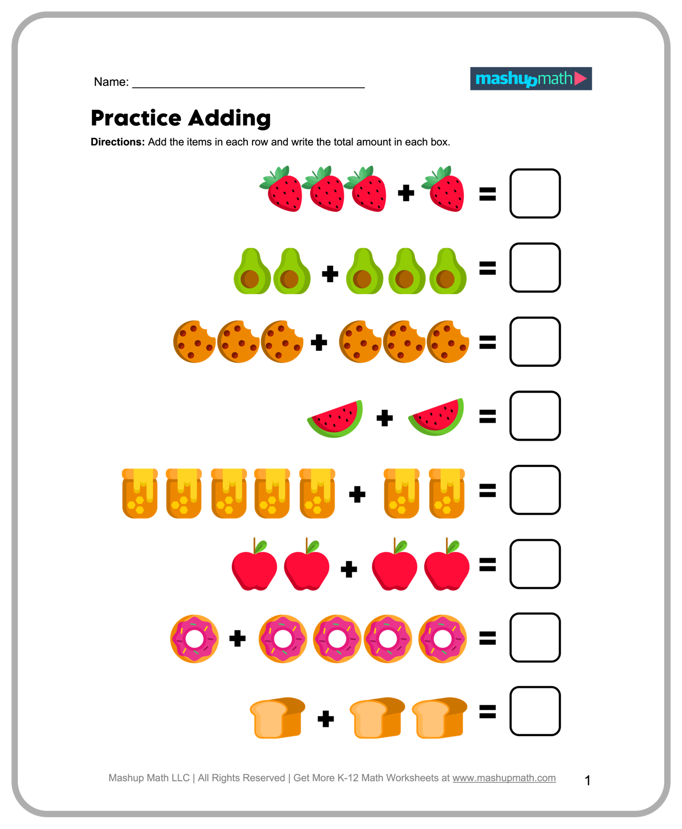 Free 1st Grade Math Worksheets Printable W Answers Mashup Math Free 1st Grade Math Worksheets Printable W Answers Mashup Math