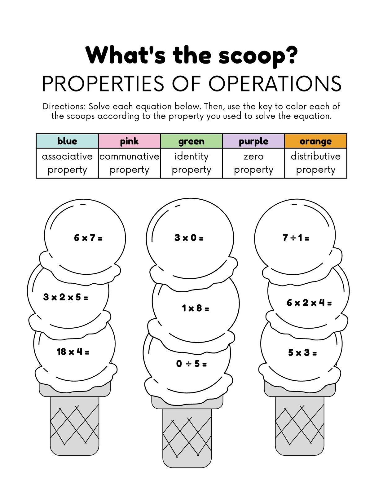 Printable Third Grade Math Worksheets