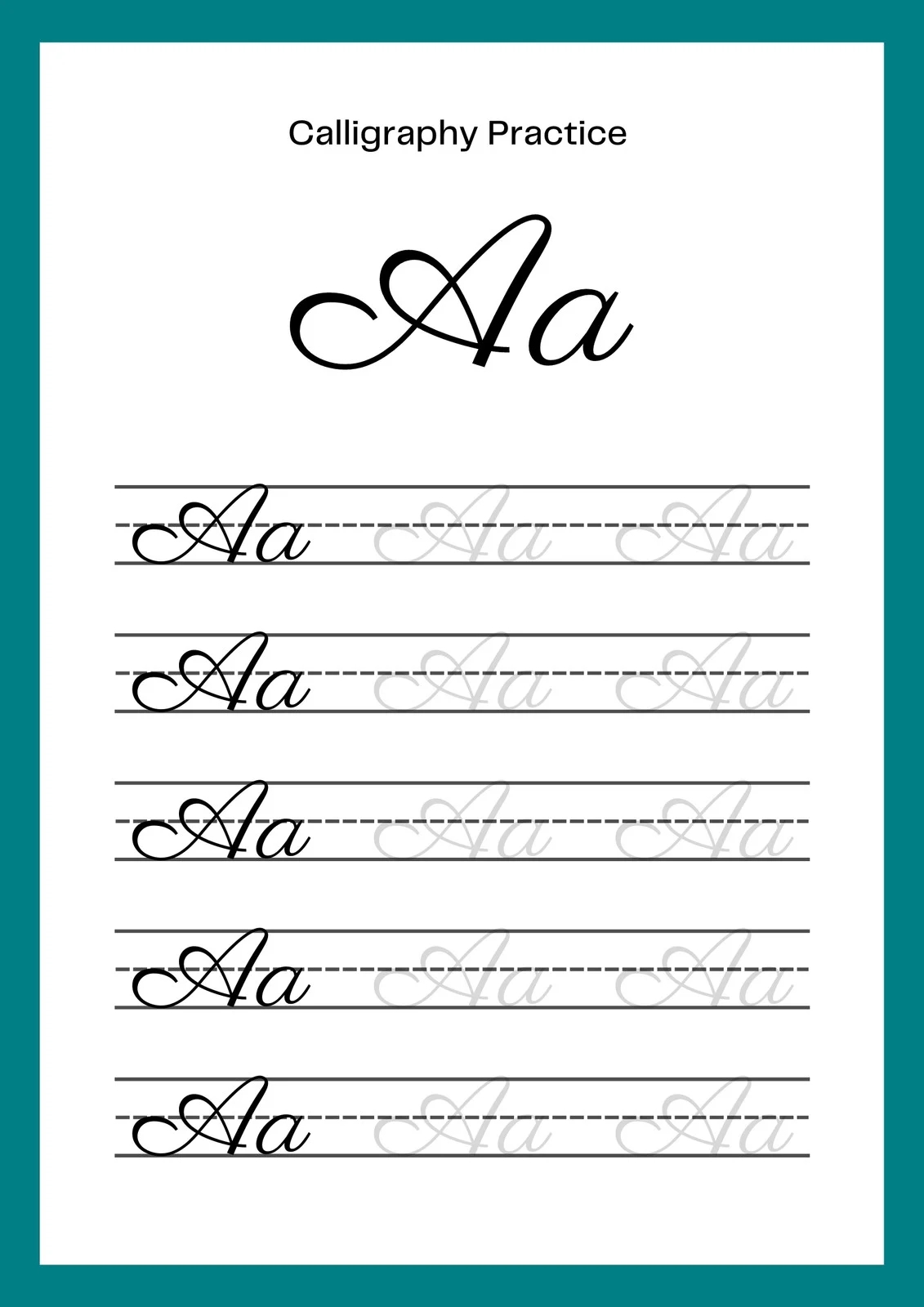 Free And Customizable Calligraphy Templates