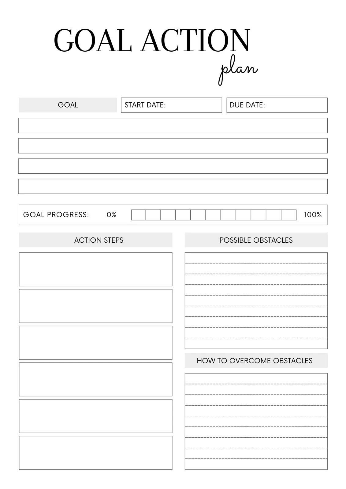 Free Printable Goal Setting Worksheets For Students