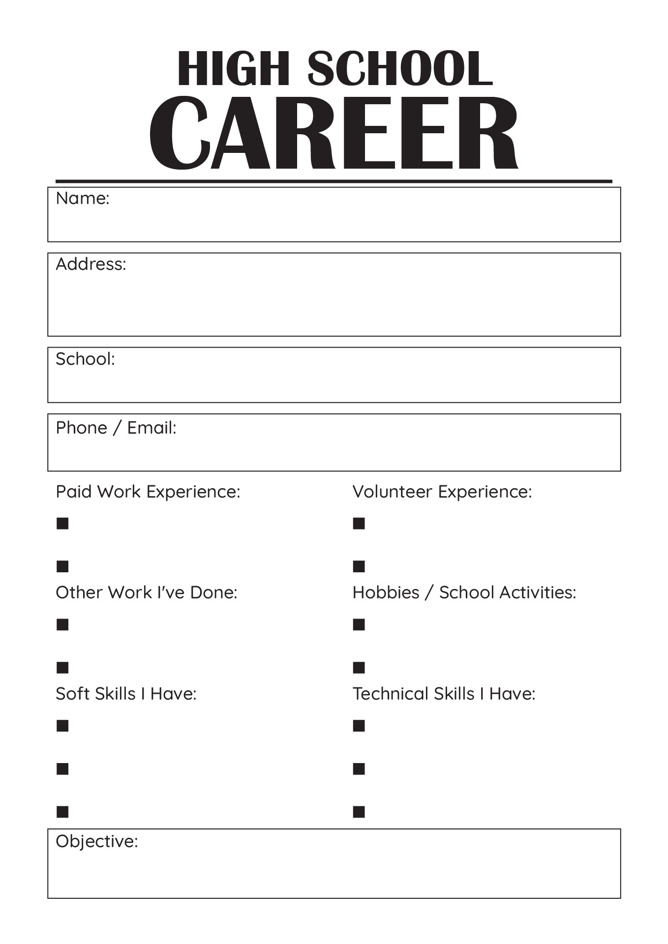 Free Career Worksheet For Middle School Students Download Free Career Worksheet For Middle School Students Png Images Free Worksheets On Clipart Library