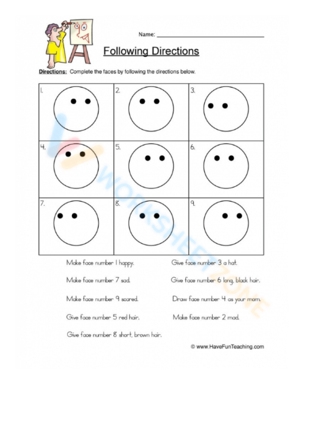 Free Collection Of Following Directions Worksheets For Kids Worksheets Library Free Collection Of Following Directions Worksheets For Kids Worksheets Library