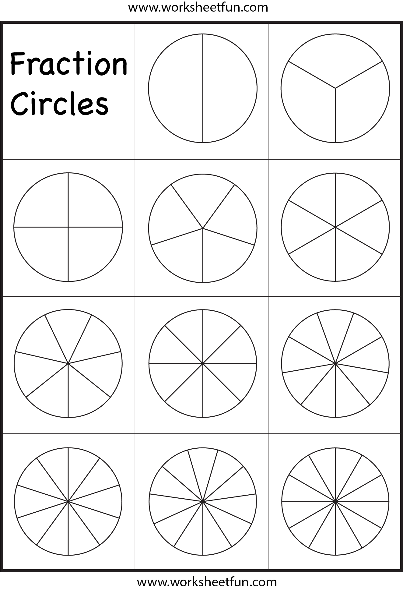 Free Fractions Worksheets Thrifty Homeschoolers