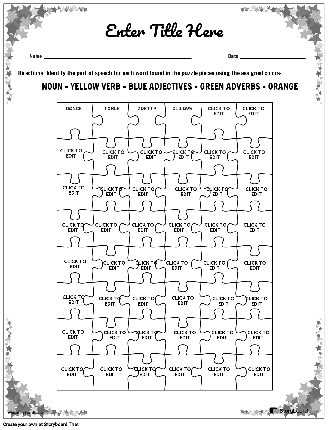 Free Grammar Worksheets Storyboard That s Exercises In 2025