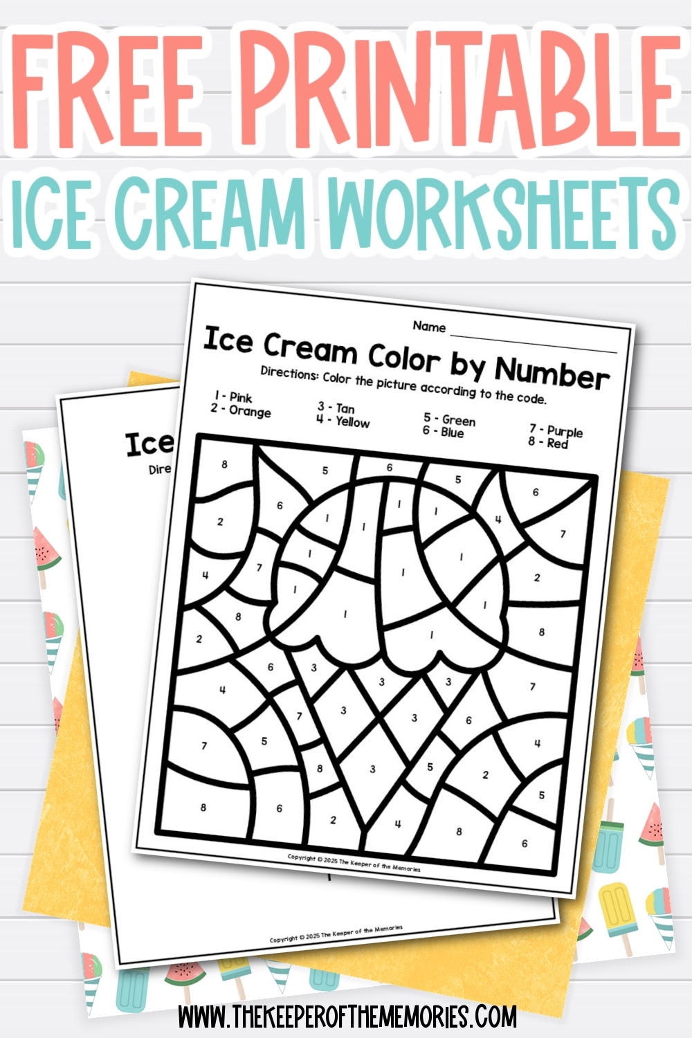Free Ice Cream Printables For Preschoolers And Kindergartners The Keeper Of The Memories Free Ice Cream Printables For Preschoolers And Kindergartners The Keeper Of The Memories