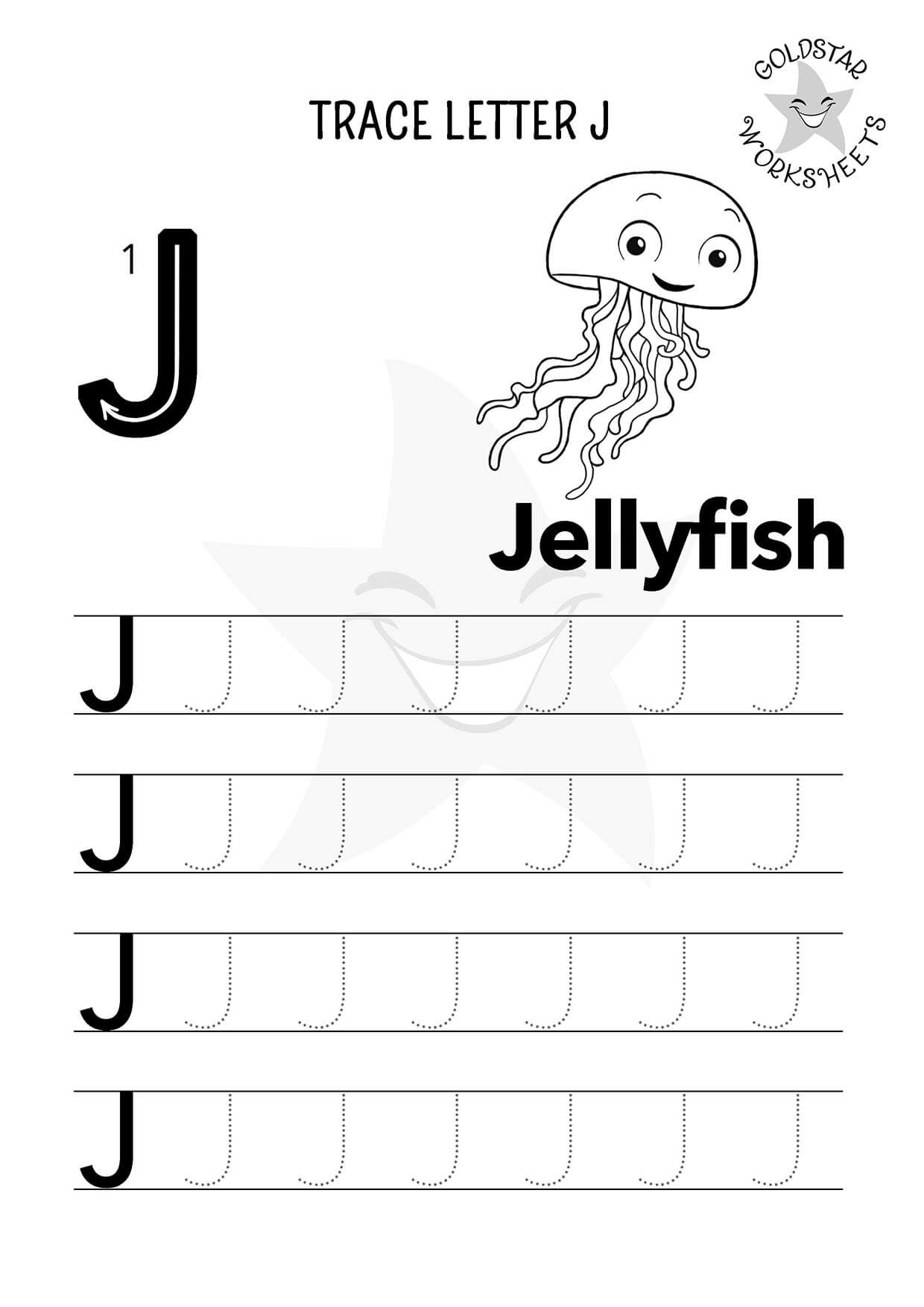 Free Letter J Tracing Worksheets Fun Educational For Kids Free Letter J Tracing Worksheets Fun Educational For Kids