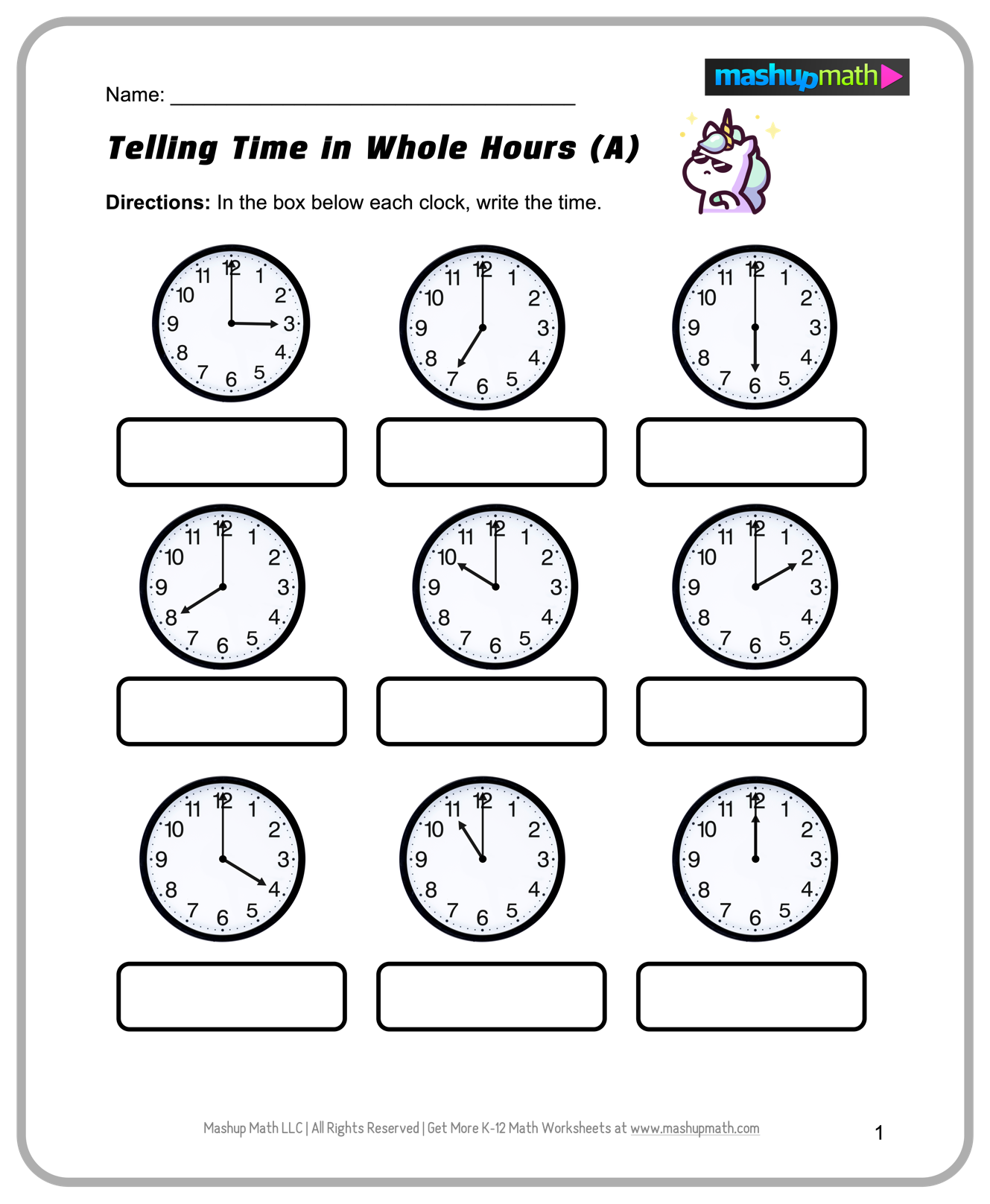 Free Preschool Math Worksheets Printable Mashup Math