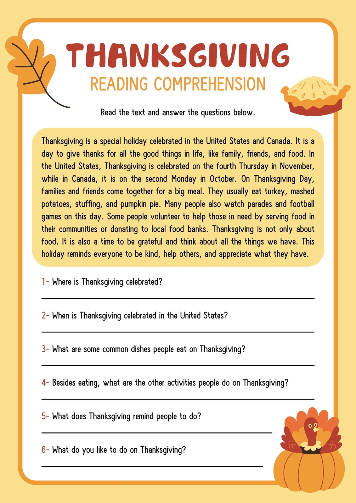 Free Printable 2nd Grade Reading Worksheet Templates Canva