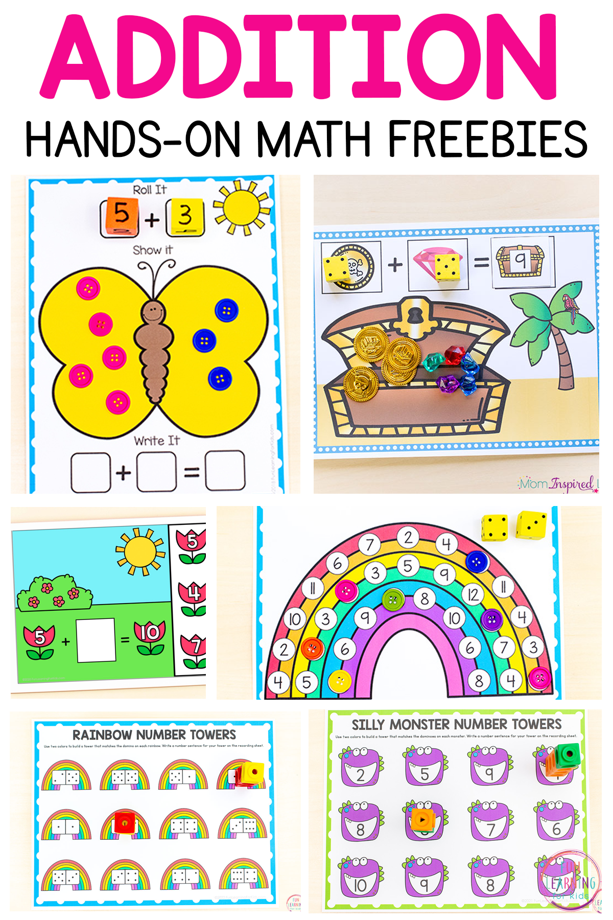 Free Printable Math Addition Worksheets For Kindergarten