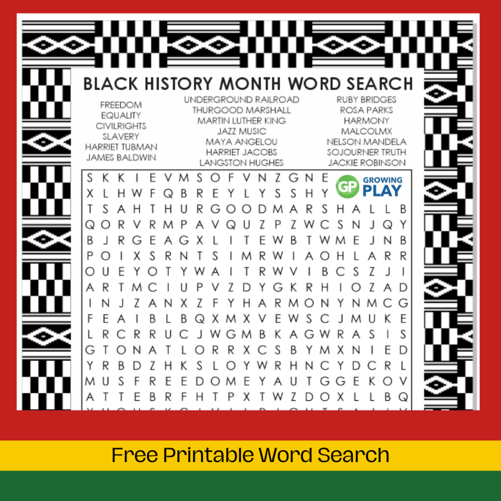 Free Printable Black History Month Worksheets Free Printable Black History Month Worksheets