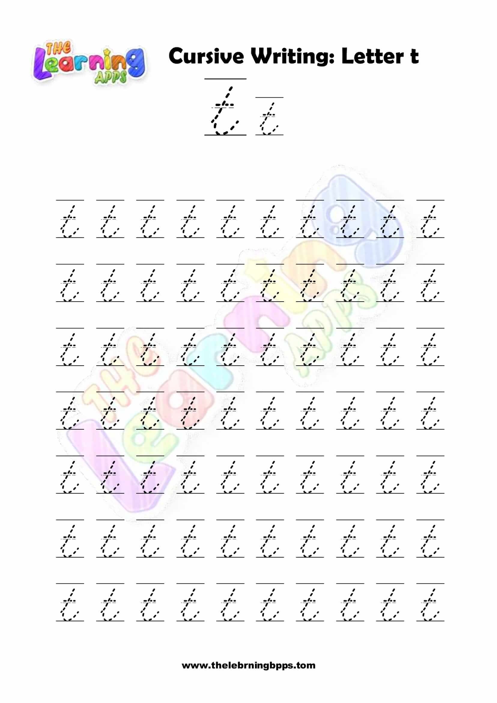 Cursive Writing Printable Worksheets