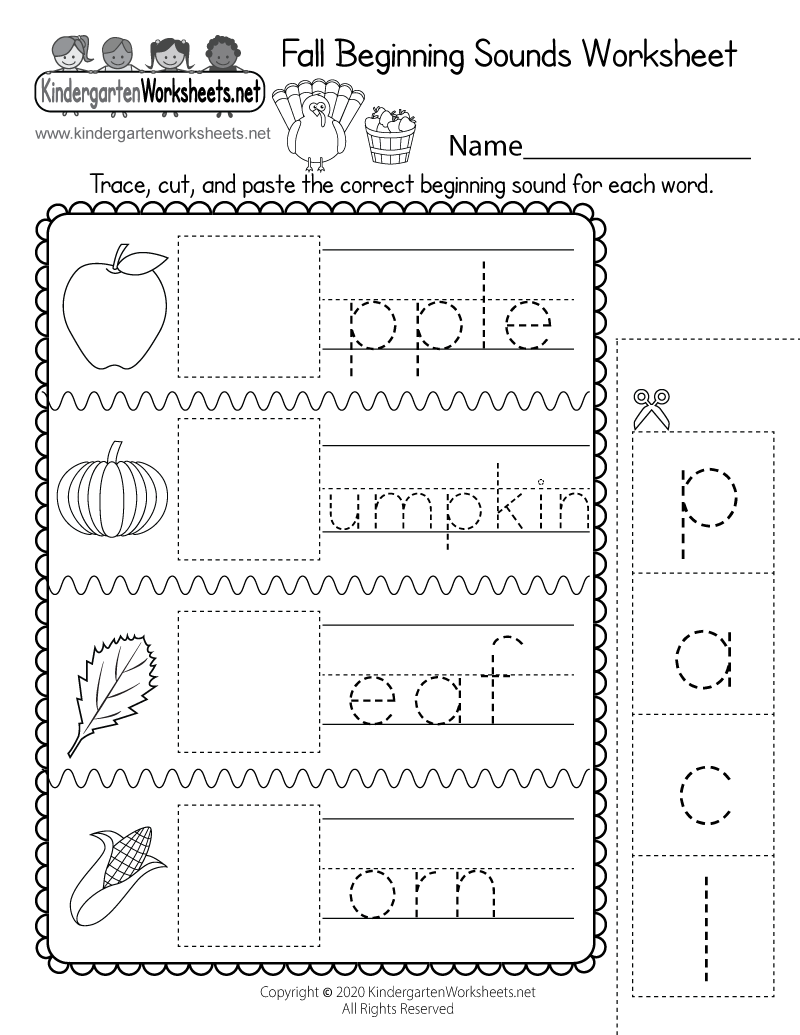Beginning Sounds Worksheets Free Printable