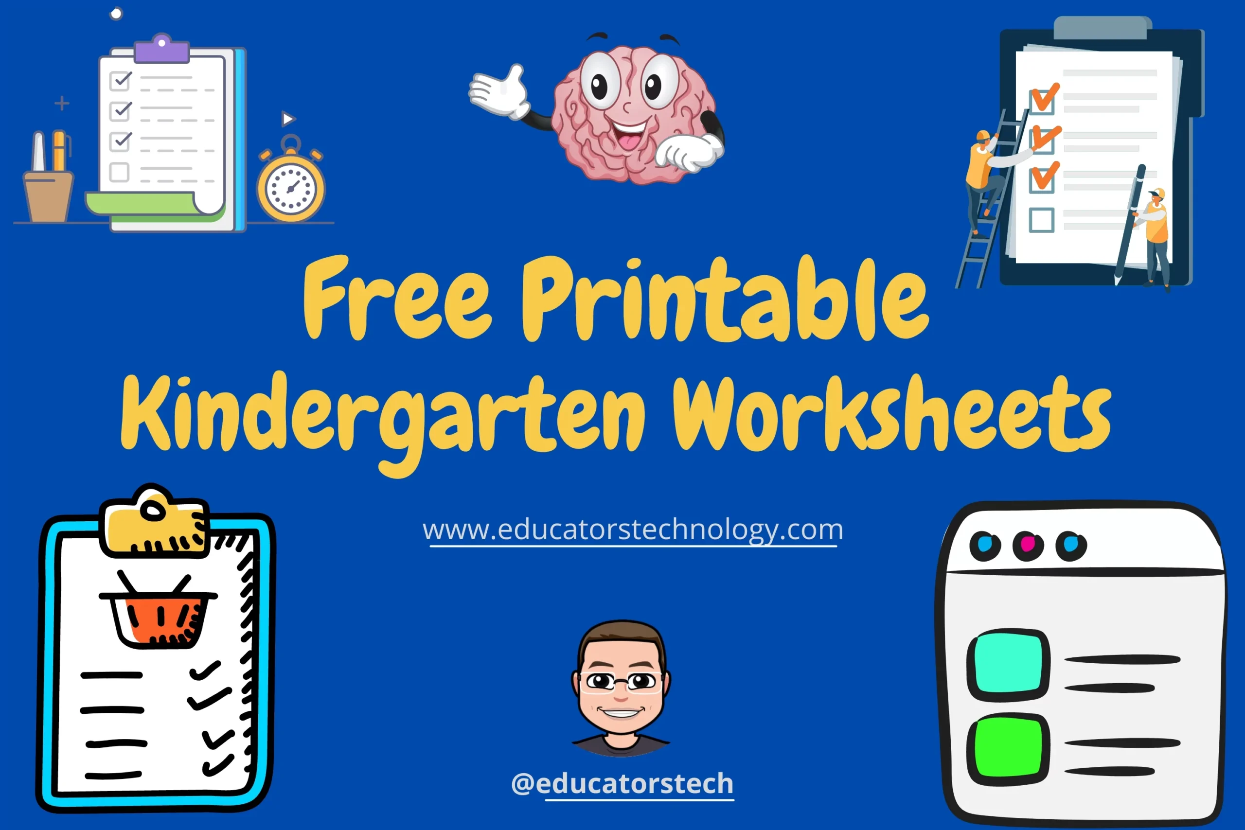Free Printable Kindergarten Worksheets To Use With Your Kids Educators Technology