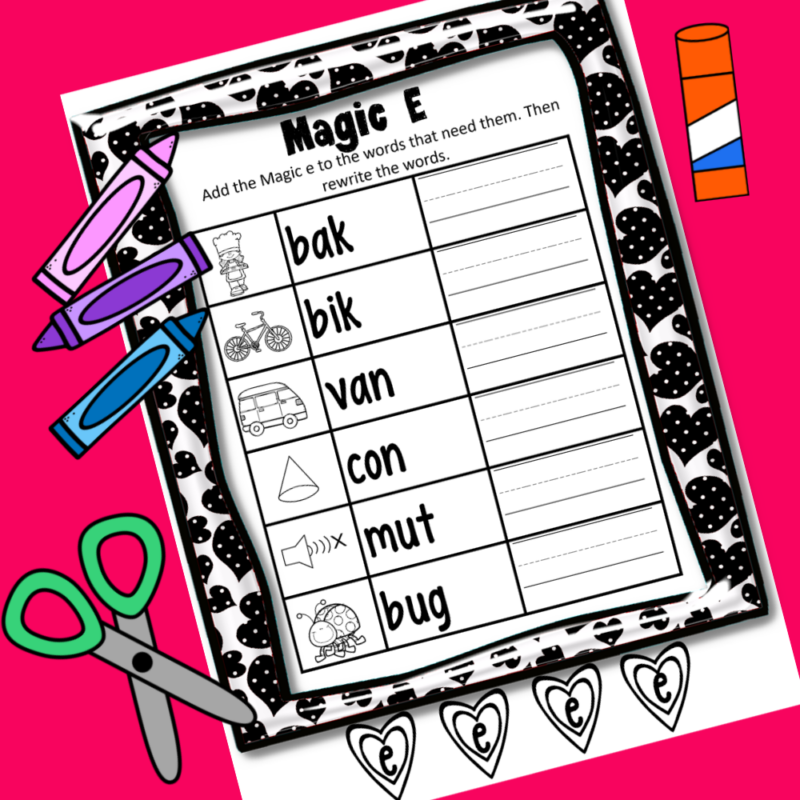 Free Printable Silent E Worksheets